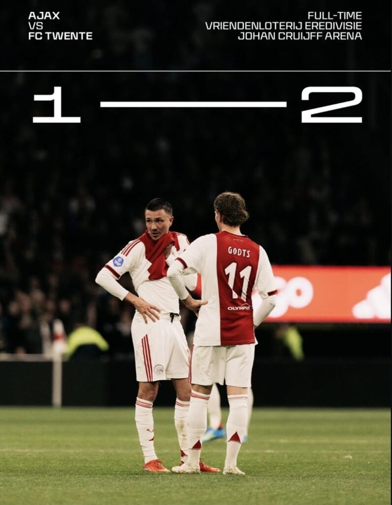 1-2 loss against Twente.