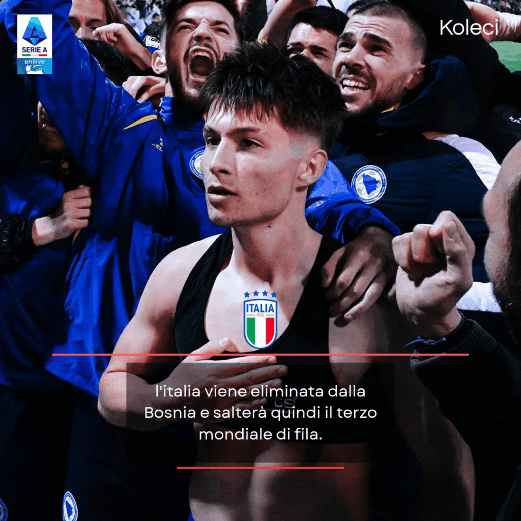Italy get eliminated by Bosnia and will miss their third World Cup in a row, my opinion.