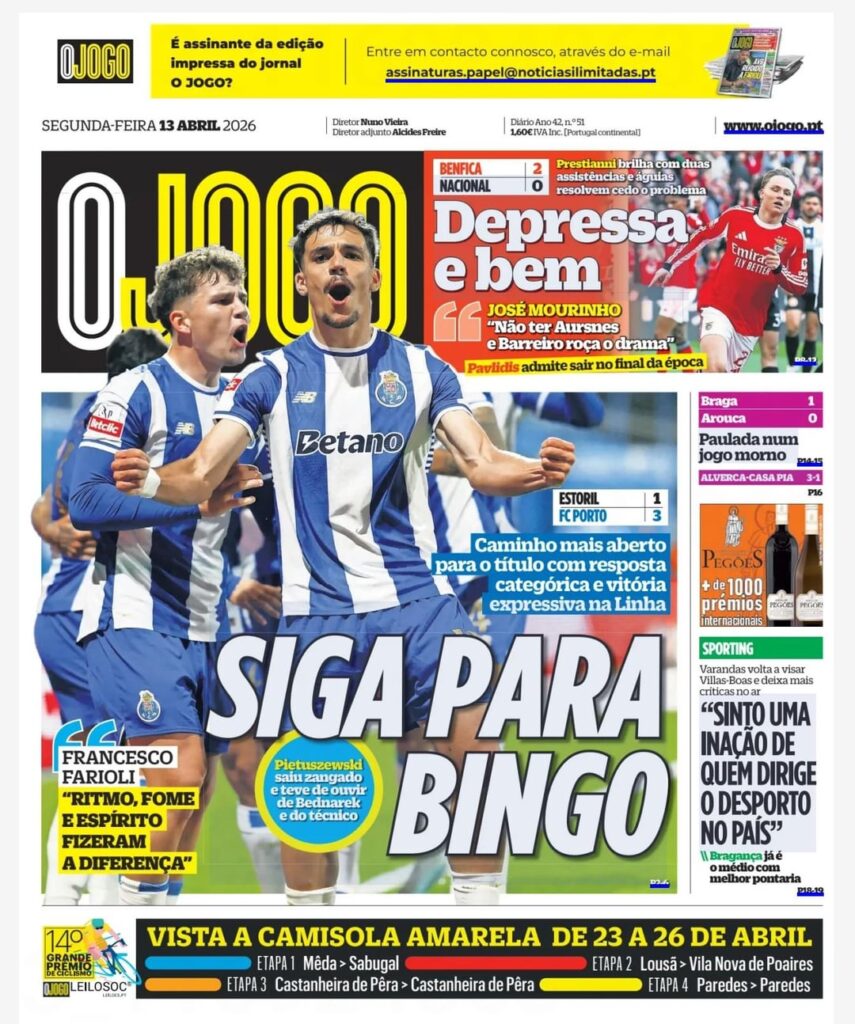 Jornal OJOGO 13/04/2026