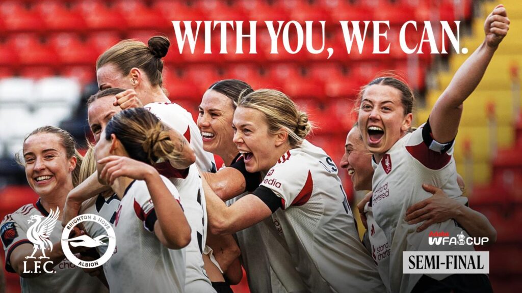 Liverpool fans, it's not all gloom at our club this season as we still have a major trophy to play for! Our Women's team will be fighting hard for our badge in the FA Cup Semis at home as favorites to go to Wembley. This is an incredible chance to support them, especially those around the city!