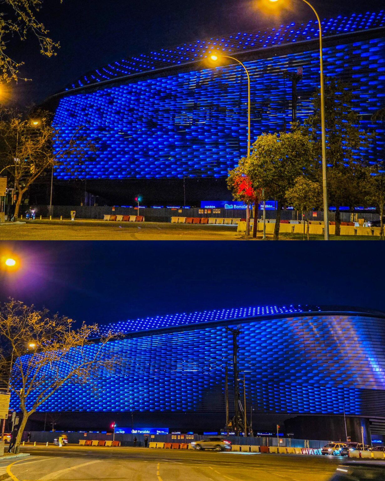 The Bernabéu’s new lighting is insane🤯