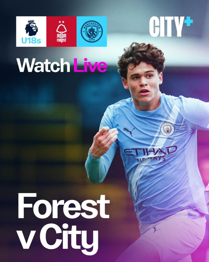 Head over to CITY+ to watch our lads take on Nottingham Forest.