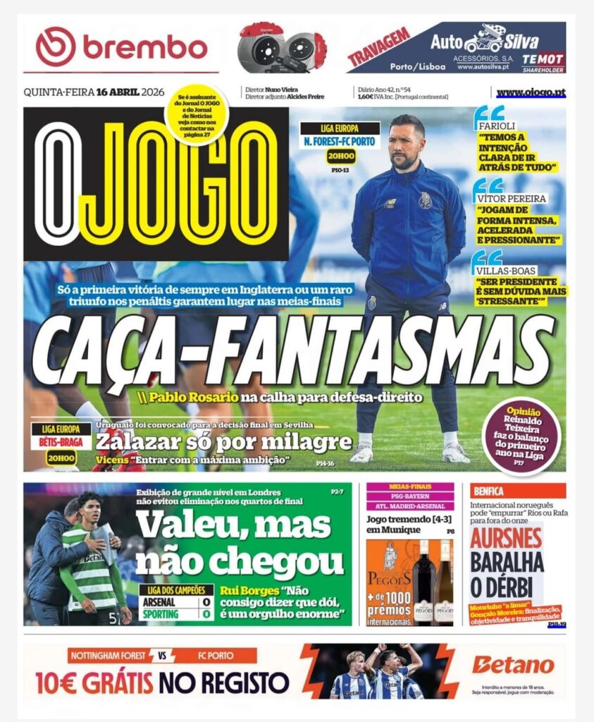 Jornal OJOGO 16/04/2026