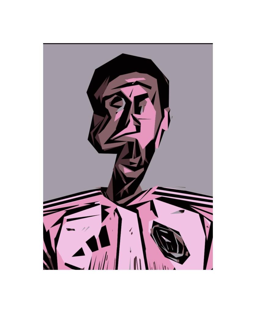 Leo Messi football caricature [OC]