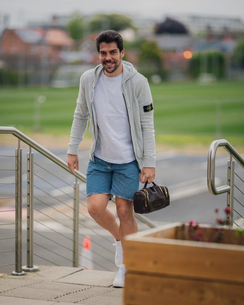 Ortega getting the badge in