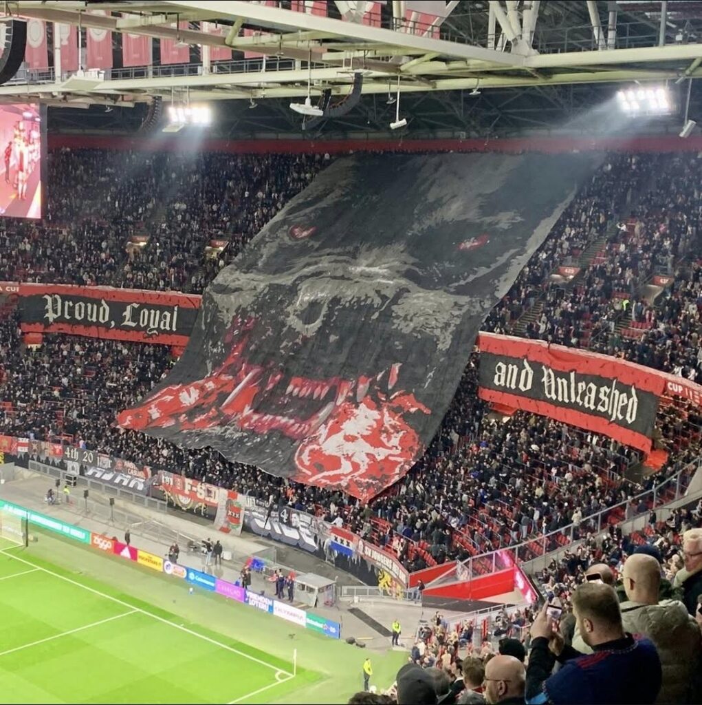 Ajax tifo against Twente