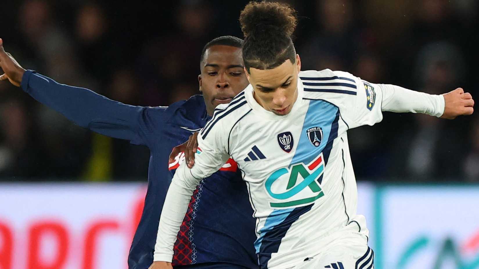 Ilan Kebbal of Paris FC vs PSG