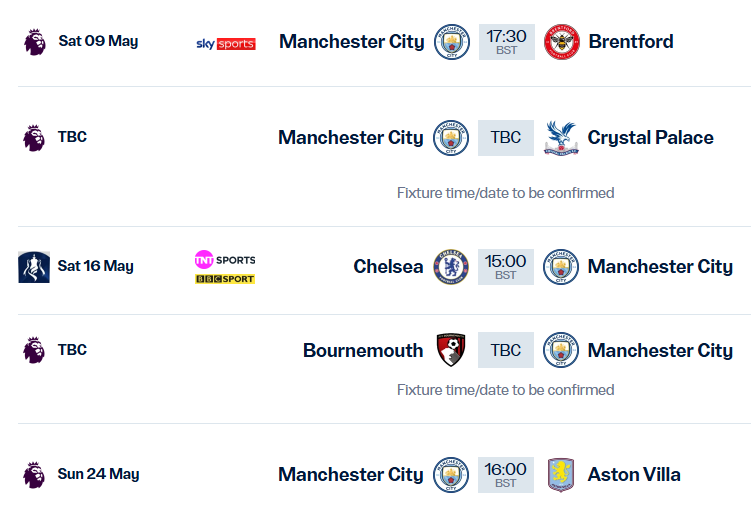City Double Gameweek