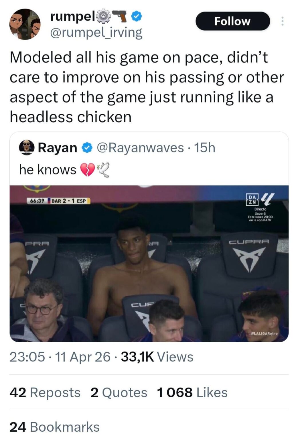 This doesn't seem reactionary to you guys