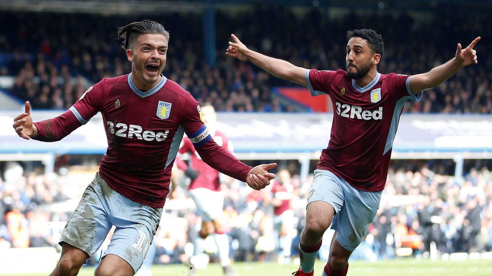 Jack Grealish scores for Aston Villa vs Birmingham City