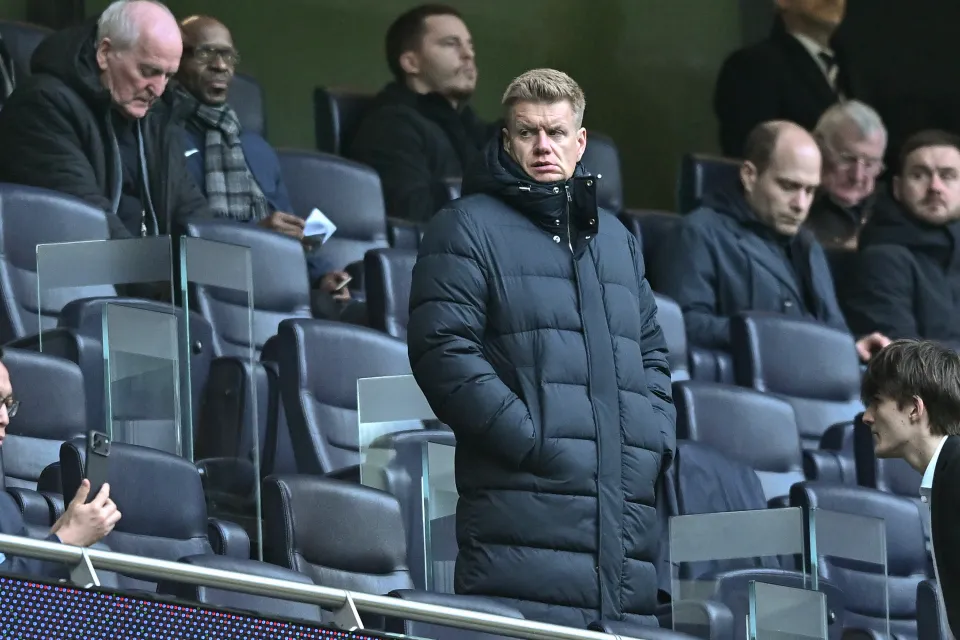 Johan Lange, sporting director of Tottenham Hotspur during the Premier League match between Tottenham Hotspur and West Ham United