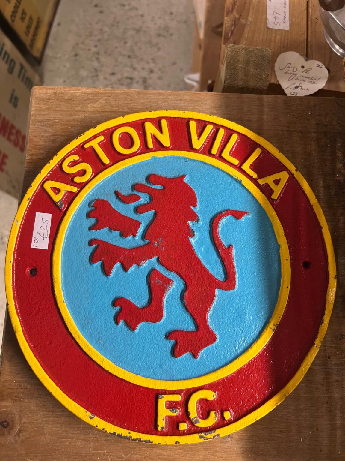 Cast iron villa sign origins?