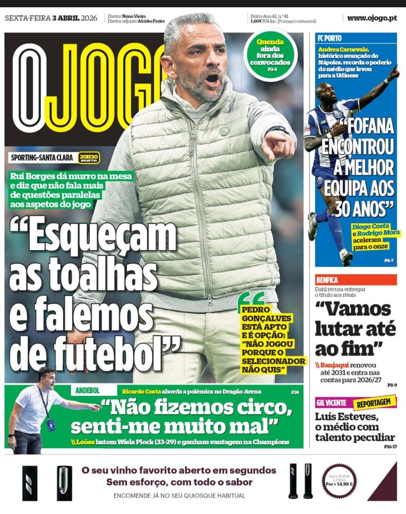 Jornal OJOGO 03/04/2026