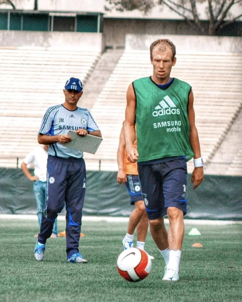 José Mourinho and Arjen Robben at Chelsea, 2006/07