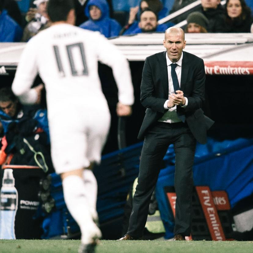 This morning Zidane arrived discreetly at the training center