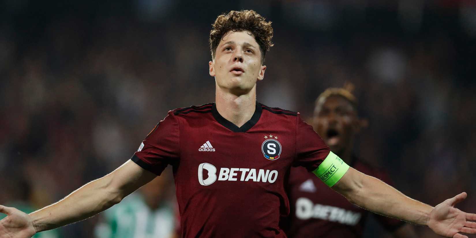 Ladislav Krejci celebrating for Sparta Prague