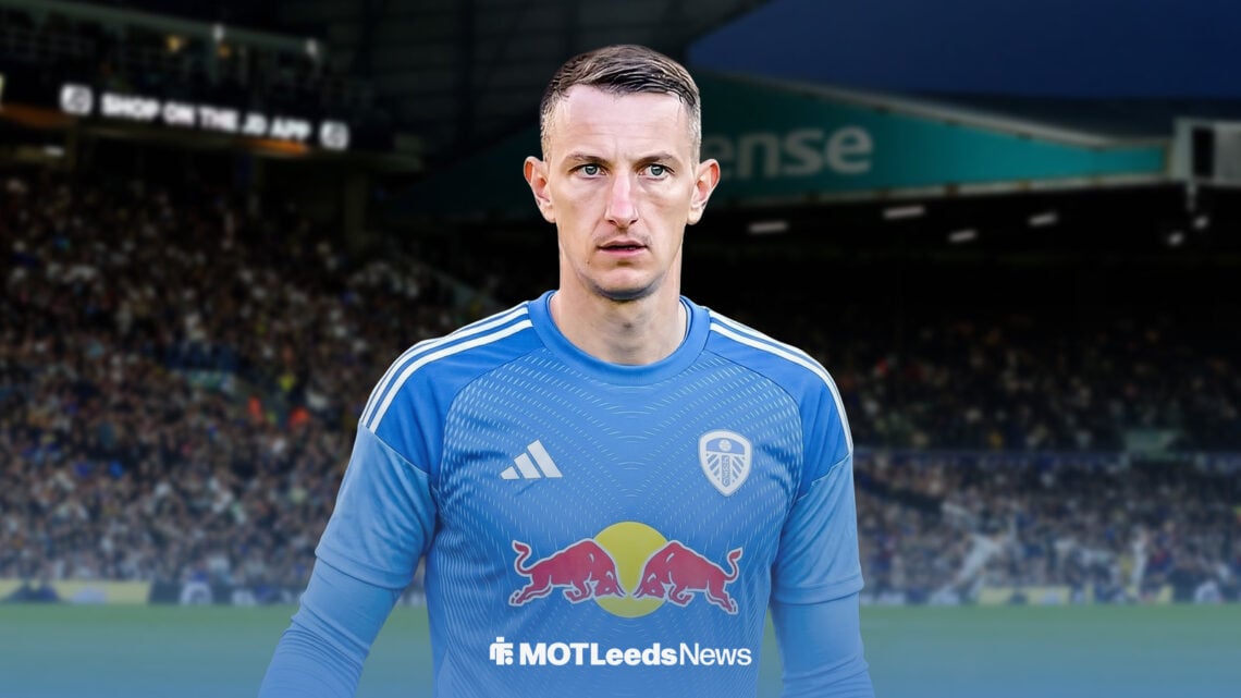 Dmytro Riznyk in Leeds shirt