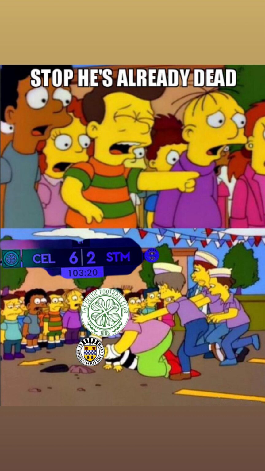 ‘And it’s a sixth for Celtic’