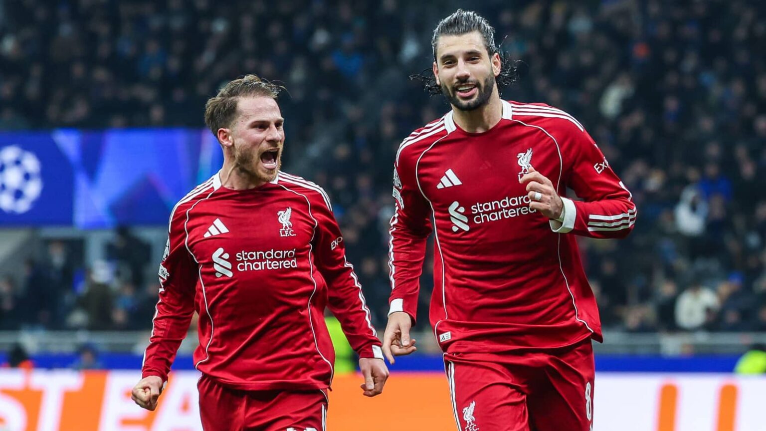 Liverpool midfielders Alexis Mac Allister and Dominik Szoboszlai