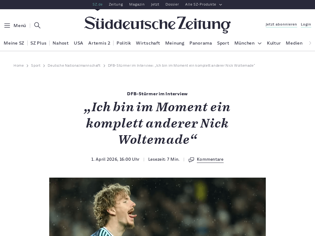 Woltemade über seine Torflaute in der PL: "Ich weiß, dass man mich mit Toren verbindet, aber man kann die Torquote eines Stürmers nicht mit der eines Mittelfeldspielers vergleichen, der 50, 60, 70 Meter vom gegnerischen Tor entfernt spielt [...] Ich würde gerne nach diesem Profil beurteilt werden."