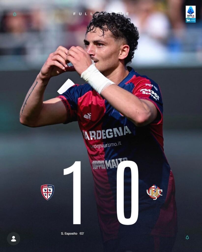 Cagliari 1:0 Cremonese; Torino 2:1 Verona