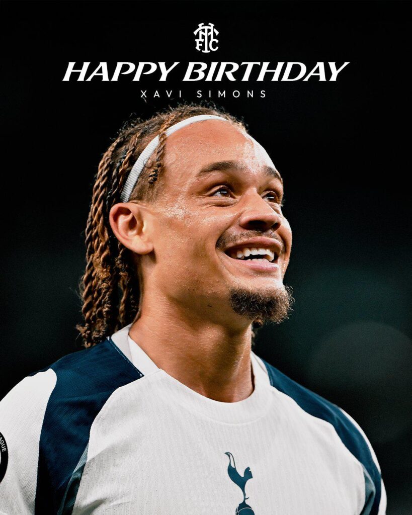 [SpursOfficial] Happy birthday, Xavi 🎂