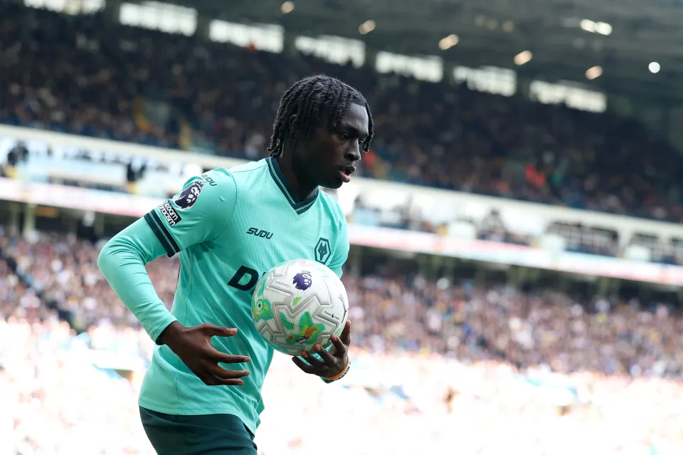 Mateus Mane of Wolverhampton Wanderers during the Premier League match between Leeds United and Wolverhampton Wanderers