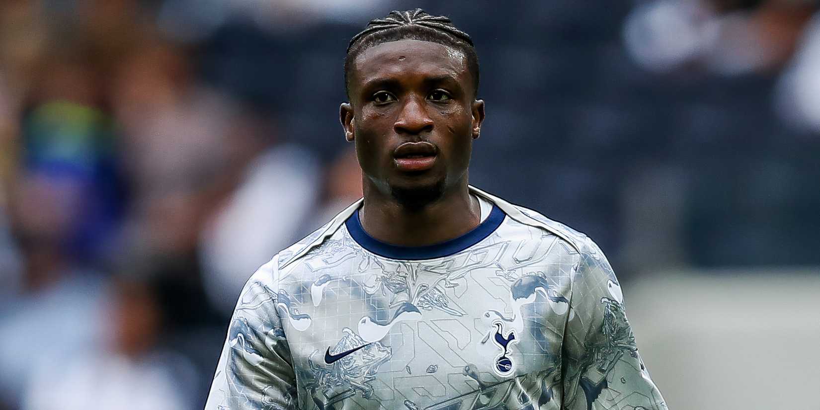 Mohammed Kudus during a pre-match warm-up with Tottenham Hotspur