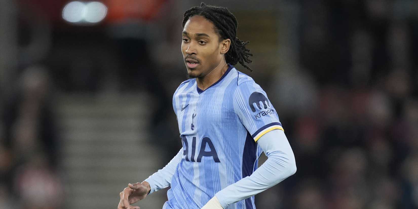 Djed Spence in action for Tottenham Hotspur