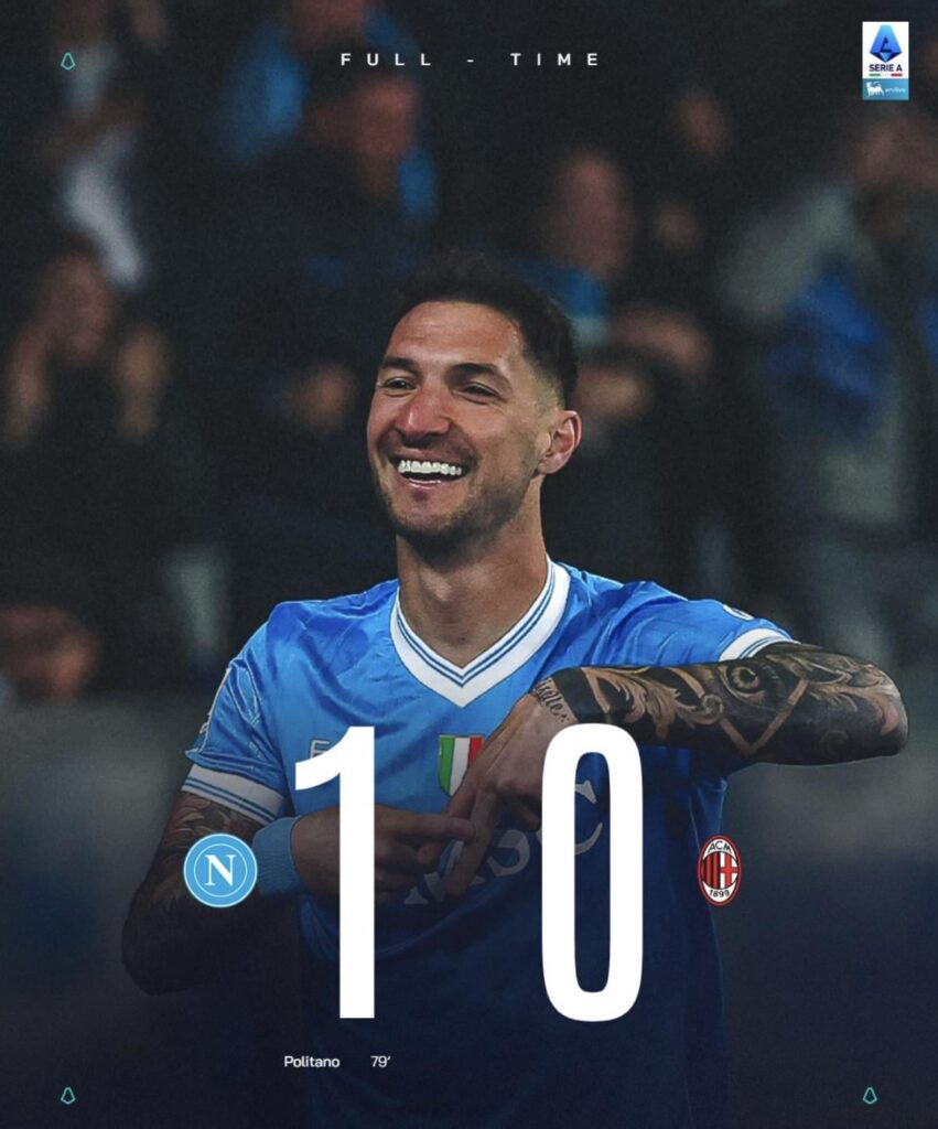 Politano’s goal brings Napoli to 2nd place as matchday 31 comes to an end.