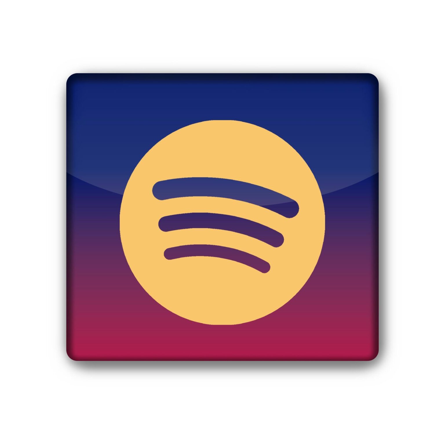 A Spotify app icon I made using the teams colors