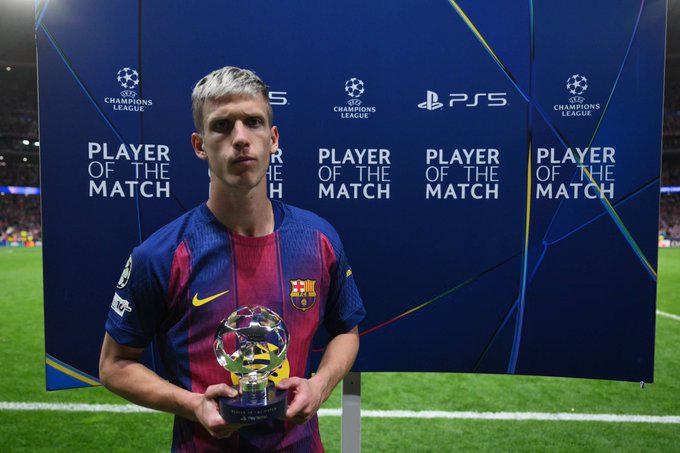 Dani Olmo was named MOTM yesterday against Atletico Madrid [UEFA]