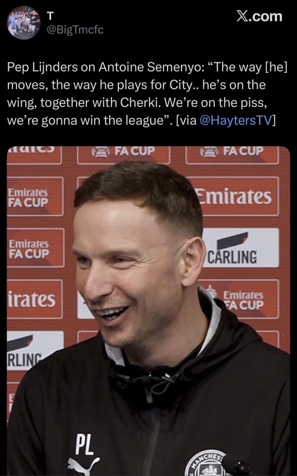 I love Semenyo, just the way you are🗣️