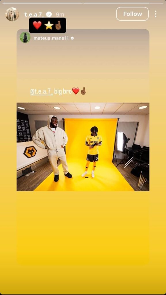 Tolu and Mane seem to have made up