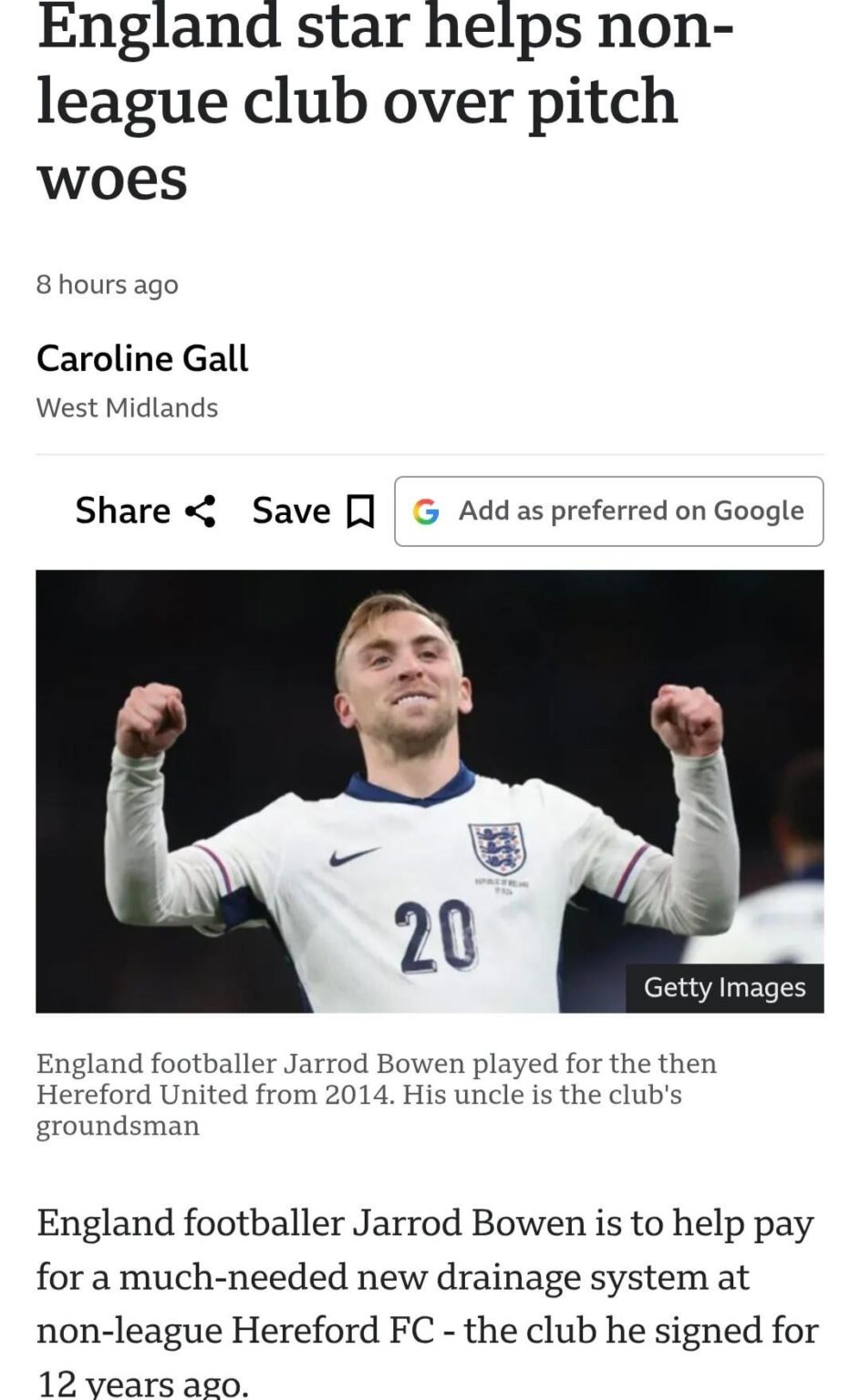 It's a good news story