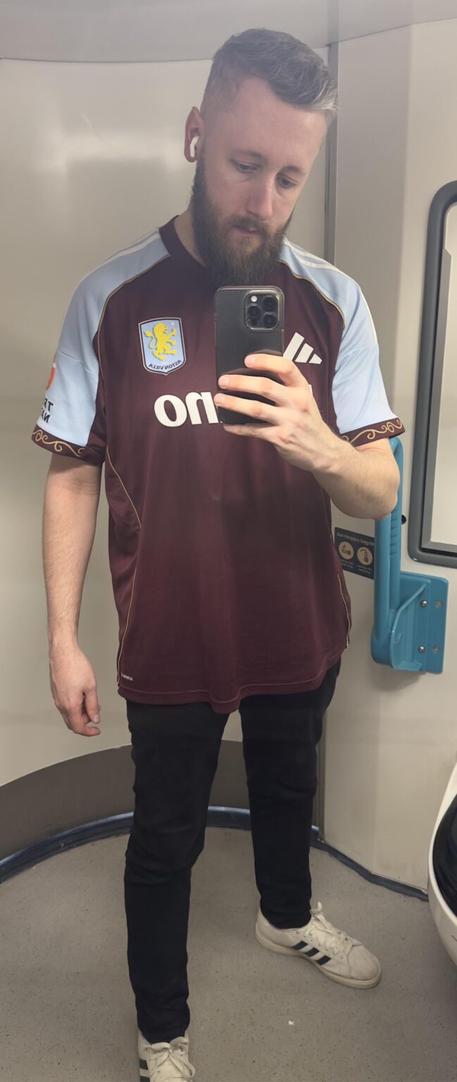 Repping the claret and blue today 🙏🏻 UP THE VILLAAAAA!!