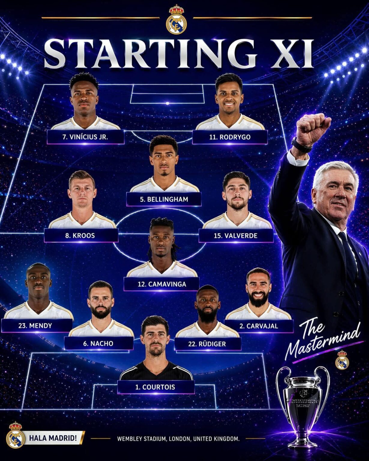 It’s incredible to think that this 2023/24 starting lineup played 55 matches, winning 53 and losing just 2. They scored more than 106 goals across all competitions and went on to win La Liga, the Spanish Super Cup, and the UEFA Champions League and also going unbeaten throughout the UCL campaign