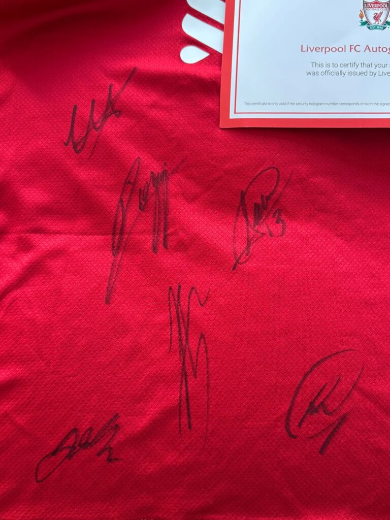 Got a signed shirt - can you help me to identify the signatures?