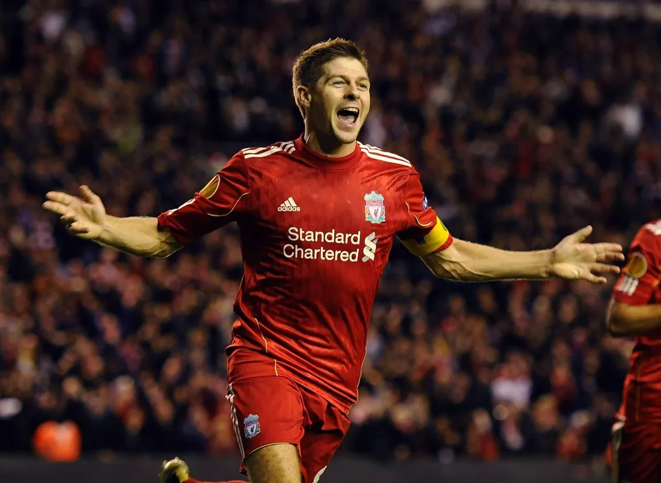 Steven Gerrard for Liverpool in 2010