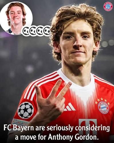 Bayern serious want Gordon 👀 worldclass winger/striker