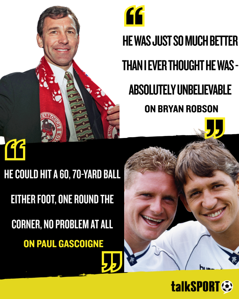 Craig Harrison on Bryan Robson and Paul Gascoigne