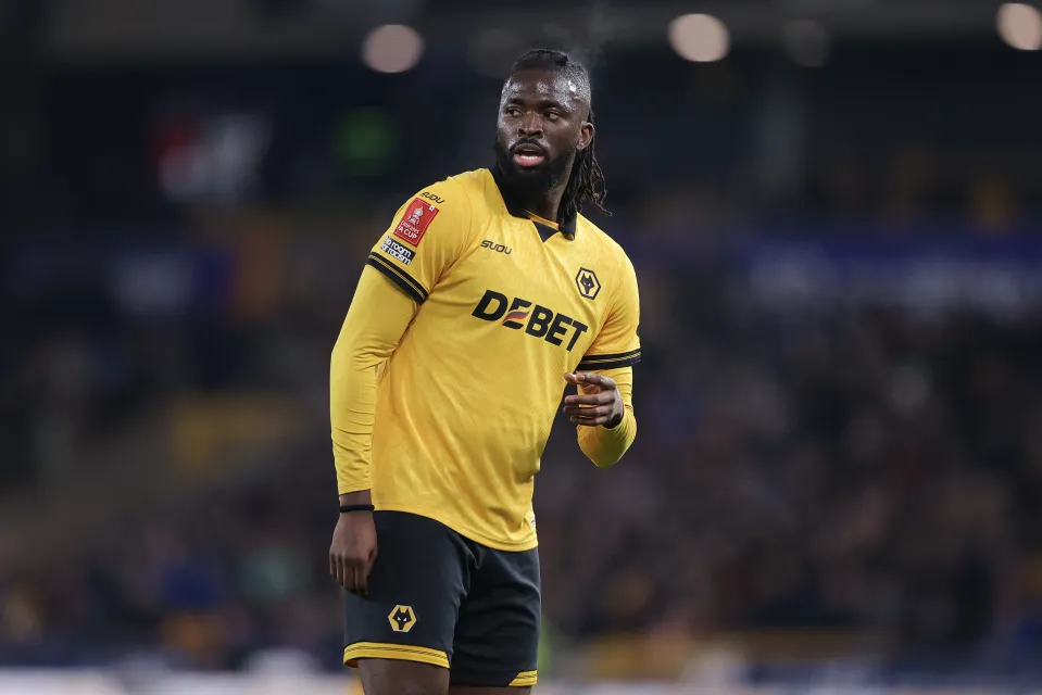 Tolu Arokodare of Wolverhampton Wanderers during the Emirates FA Cup Fifth Round match between Wolverhampton Wanderers and Liverpool