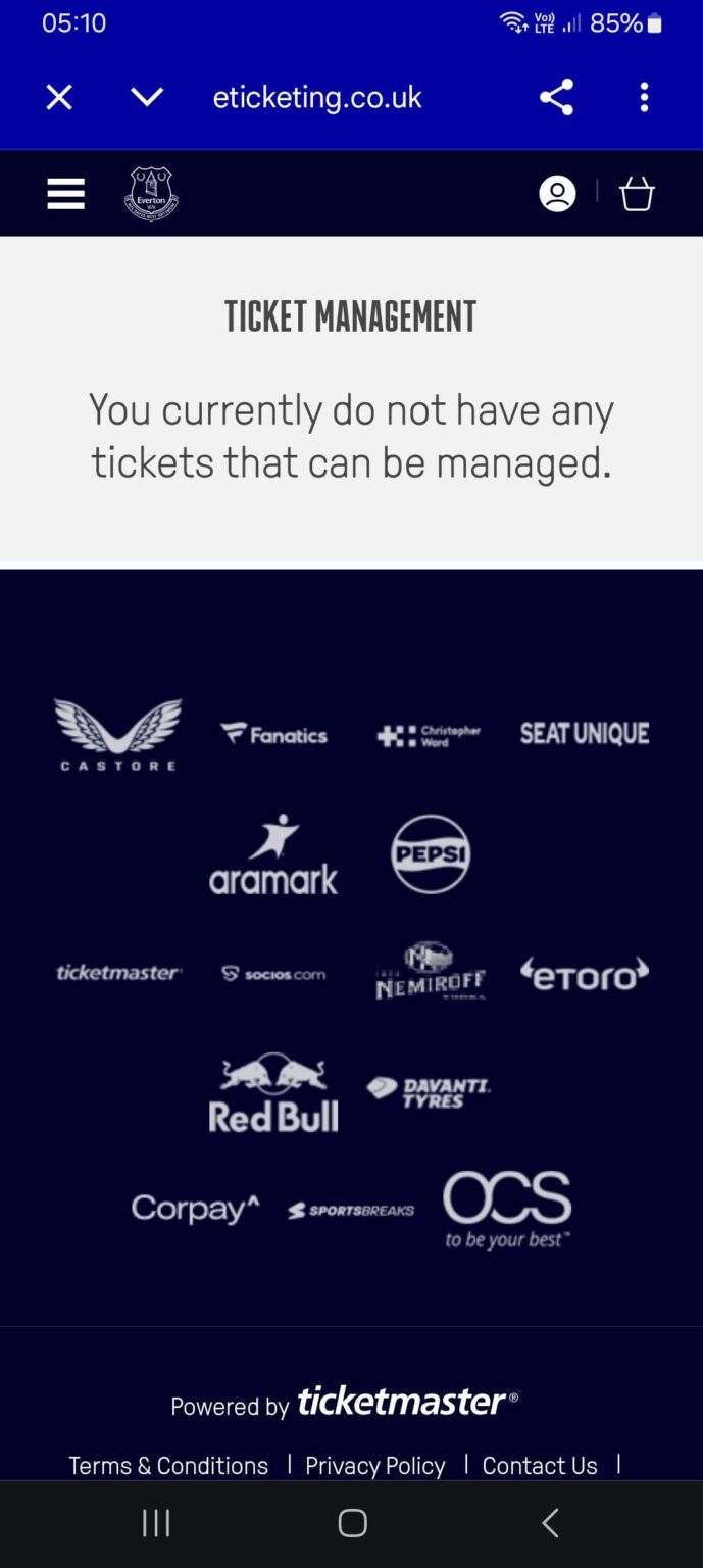 Trying to resell my Derby ticket I secured in the ballot as unable to attend any longer but it's giving me this message. Am I missing something?