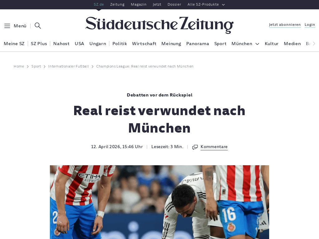 Real reist verwundet nach München: Für Real Madrid steht im Viertelfinal-Rückspiel beim FC Bayern die ganze Saison auf dem Spiel. Immer mehr drängt sich die Erkenntnis auf, dass die Trennung von Trainer Xabi Alonso eine Fehlentscheidung gewesen sein dürfte.