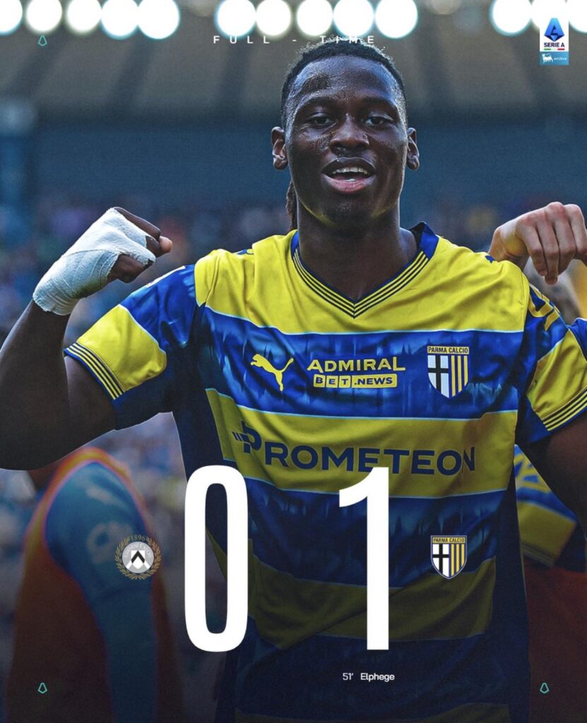 Parma wins away against Udinese. Udinese 0:1 Parma