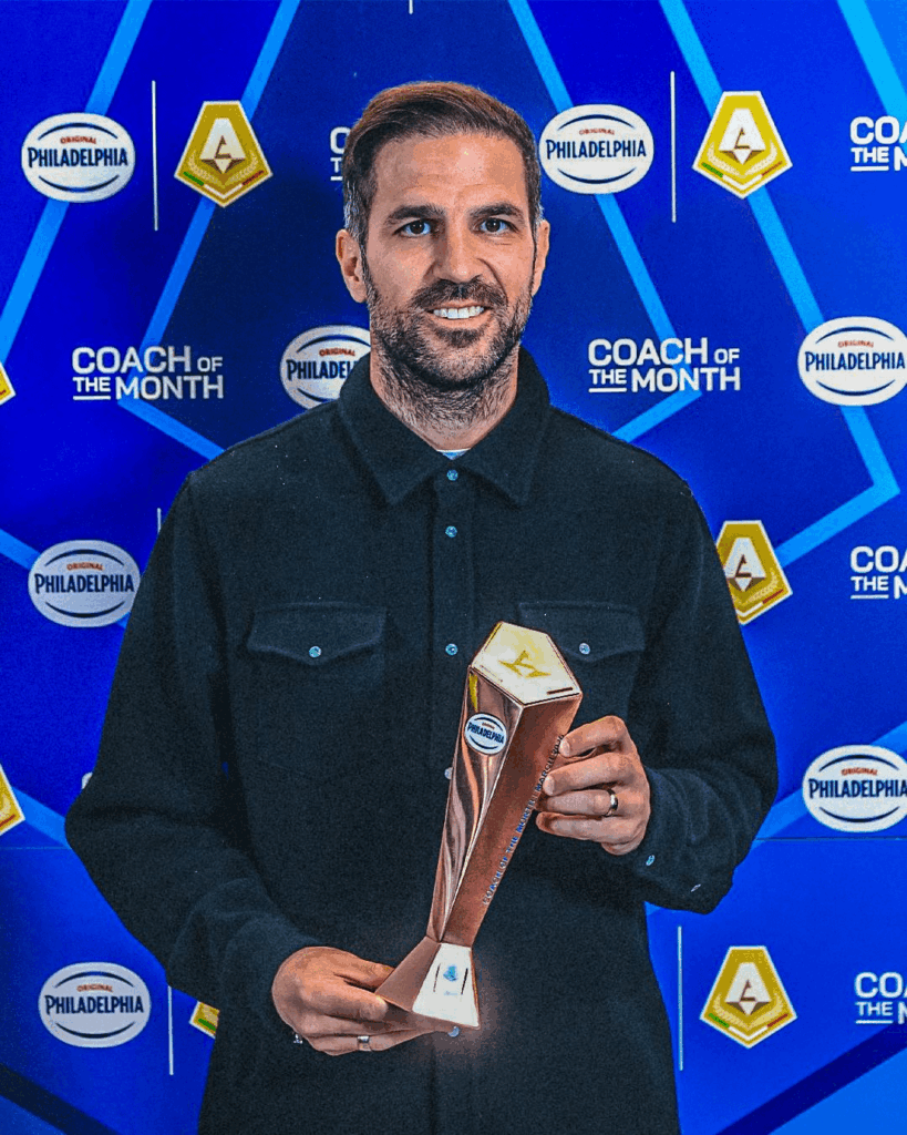 Cesc Fabregas is March's Serie A Coach of the Month