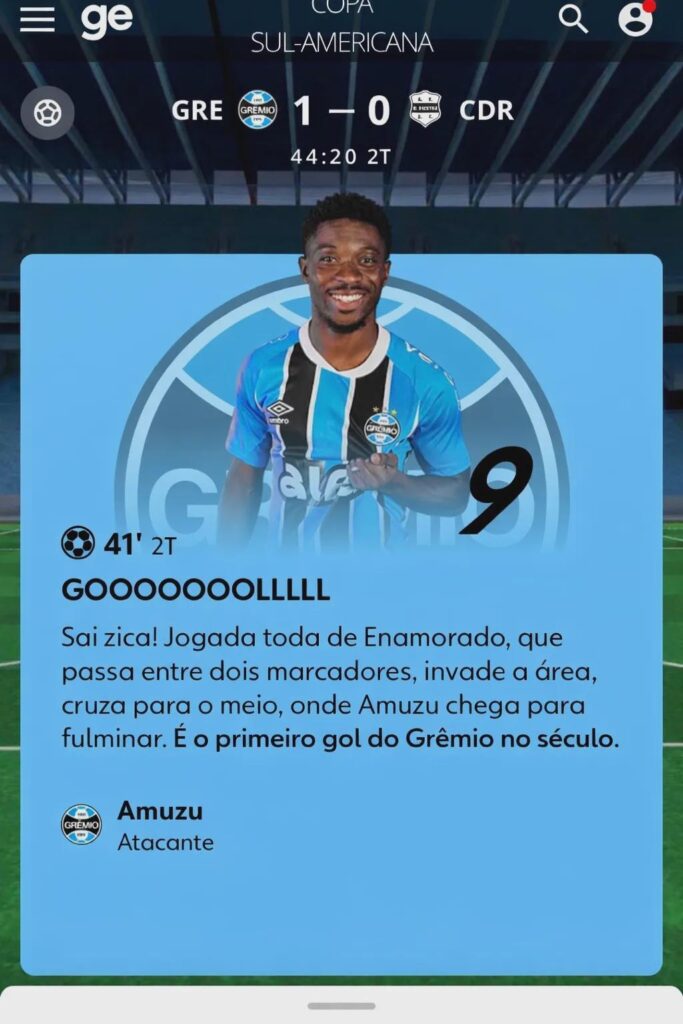 Pessoal do GE Grêmio tava agonizando também com o jogo