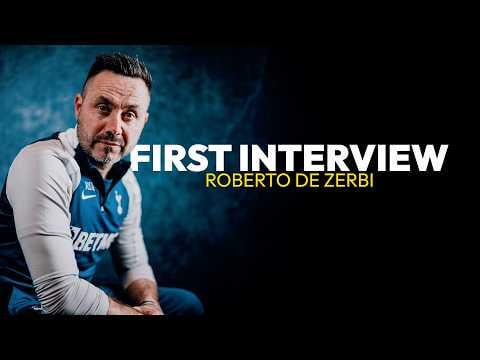 Roberto De Zerbi’s first interview as Spurs Head Coach 🎙️
