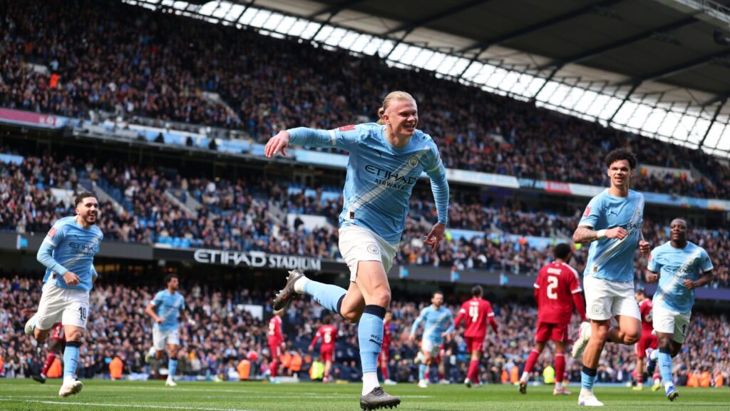 Manchester City 4-0 Liverpool: Haaland's hat trick leads City to FA Cup semifinal