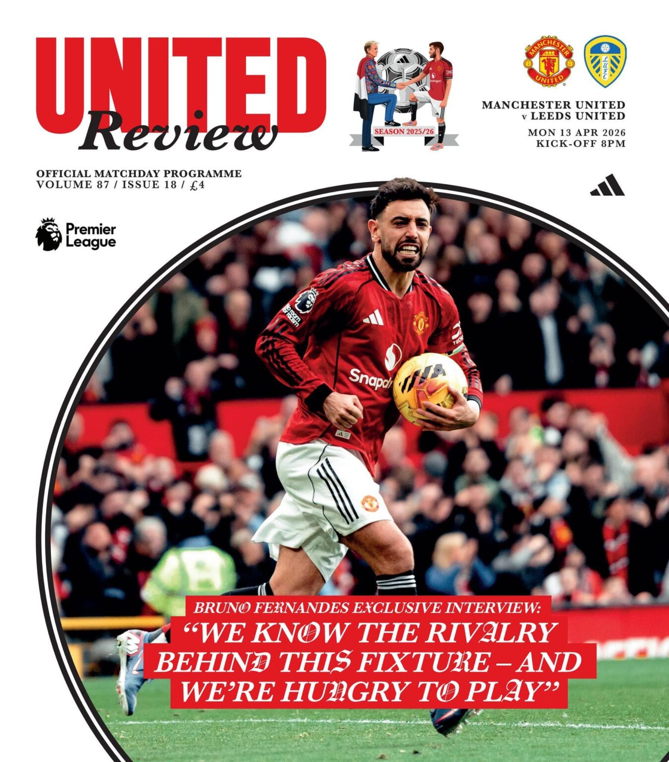 Matchday programme vs Leeds United